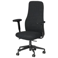 Scaun de birou Ikea Gronfjall/Letafors Stofă/ Black Gray