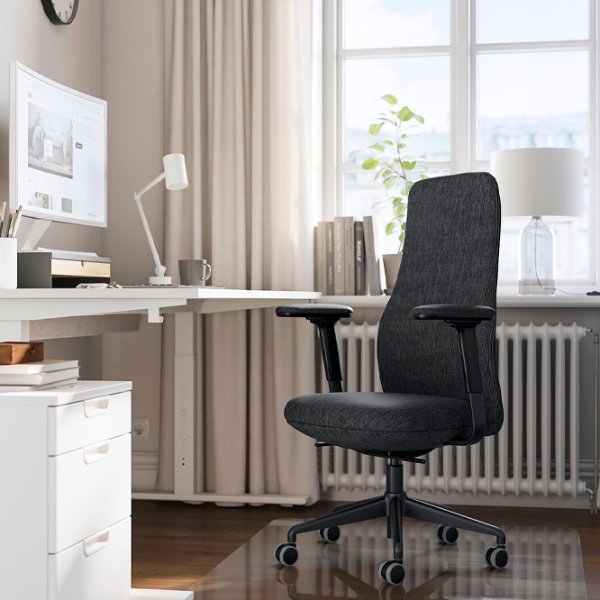 Scaun de birou Ikea Gronfjall/Letafors Stofă/ Black Gray photo 3 Scaun de birou Ikea Gronfjall/Letafors Stofă/ Black Gray photo 3