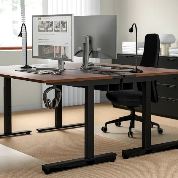 Scaun de birou Ikea Gronfjall/Letafors Stofă/ Black Gray photo 5 Scaun de birou Ikea Gronfjall/Letafors Stofă/ Black Gray photo 5