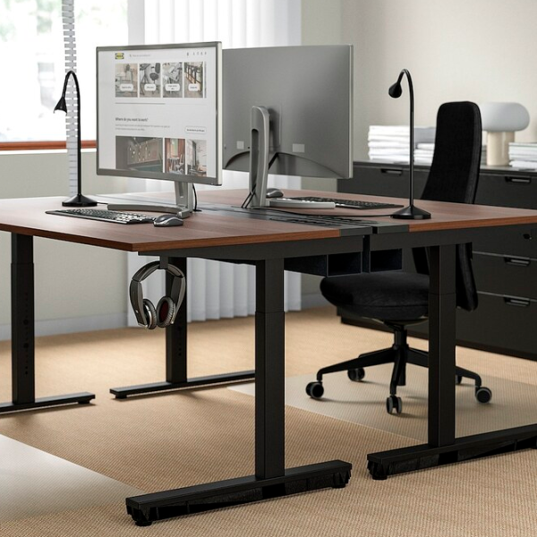 Scaun de birou Ikea Gronfjall/Letafors Stofă/ Black Gray photo 5 Scaun de birou Ikea Gronfjall/Letafors Stofă/ Black Gray photo 5