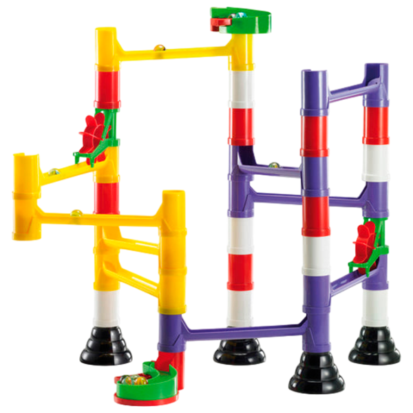 Pistă pentru bile Quercetti Marble Run Basic 6535   / / Black Multicolor photo 1