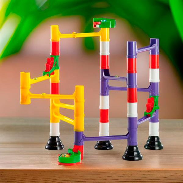 Pistă pentru bile Quercetti Marble Run Basic 6535   / / Black Multicolor photo 13