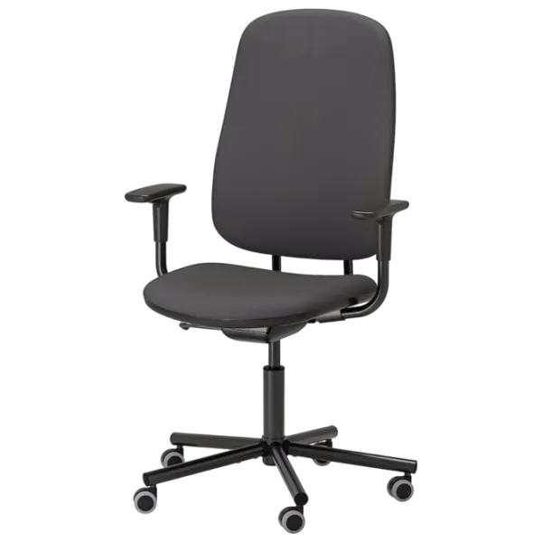 Fotoliu de birou Ikea Smorkull/Grasnas Stofă/ Dark Gray Black photo 1