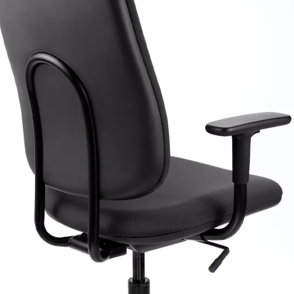 Fotoliu de birou Ikea Smorkull/Grasnas Stofă/ Dark Gray Black photo 3