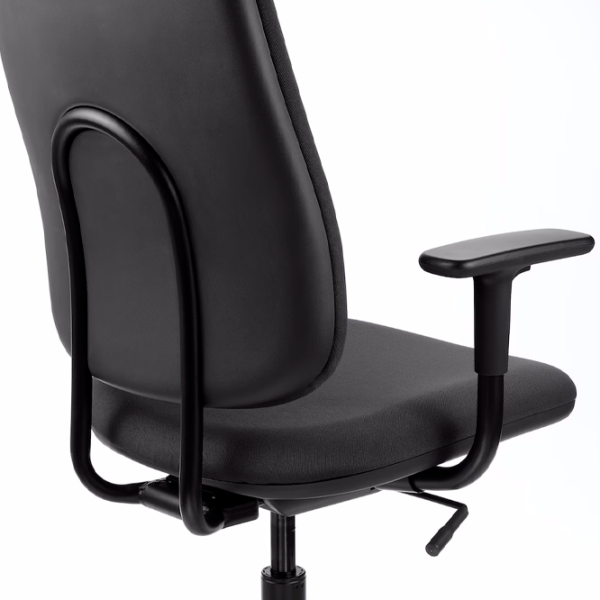 Fotoliu de birou Ikea Smorkull/Grasnas Stofă/ Dark Gray Black photo 3