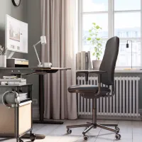 Офисное кресло Ikea Smorkull/Grasnas Ткань/ Тёмно-серый Черный photo 6