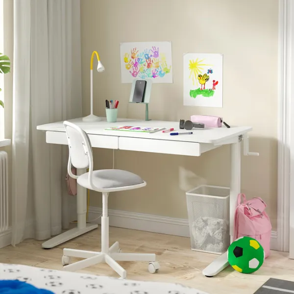 Masă de birou Ikea Relatera PAL/ White photo 2