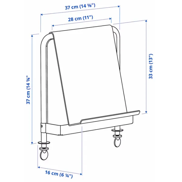 Masă de birou Ikea Relatera PAL/ White photo 4