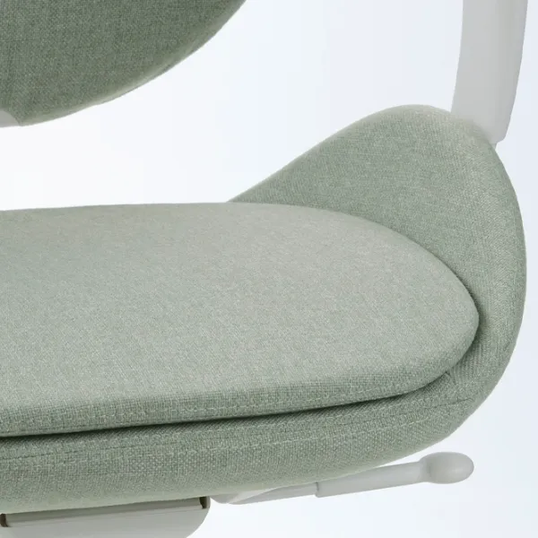 Fotoliu de birou Ikea Hattefjall/Gunnared Stofă/ Light green White photo 2