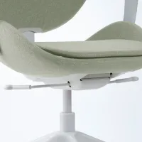 Fotoliu de birou Ikea Hattefjall/Gunnared Stofă/ Light green White photo 4