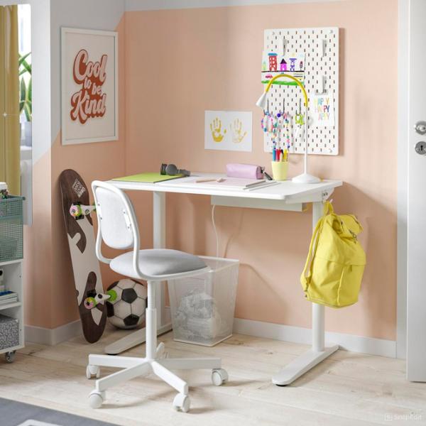 Masă de birou Ikea Relatera PAL/ White photo 3