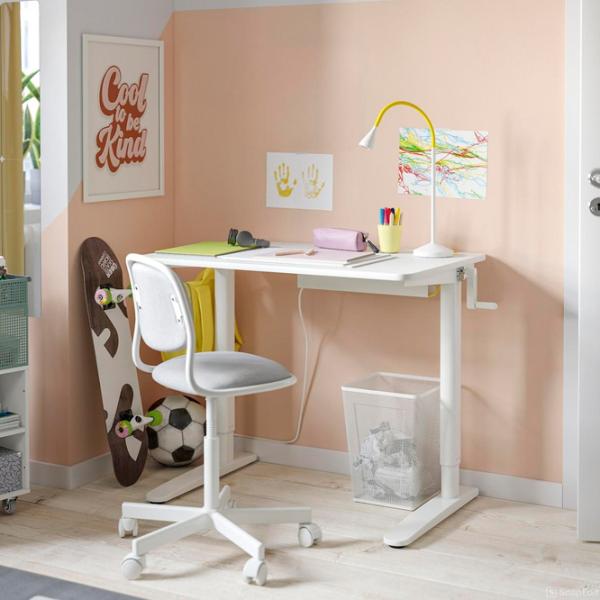 Masă de birou Ikea Relatera PAL/ White photo 3