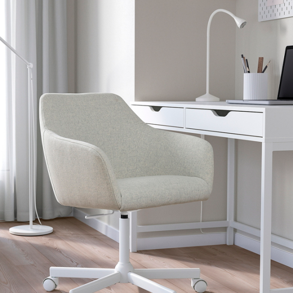 Fotoliu de birou Ikea Tossberg/Malskar Stofă/ Beige White photo 2