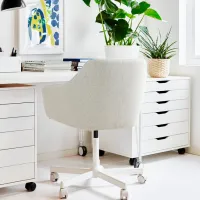 Fotoliu de birou Ikea Tossberg/Malskar Stofă/ Beige White photo 3