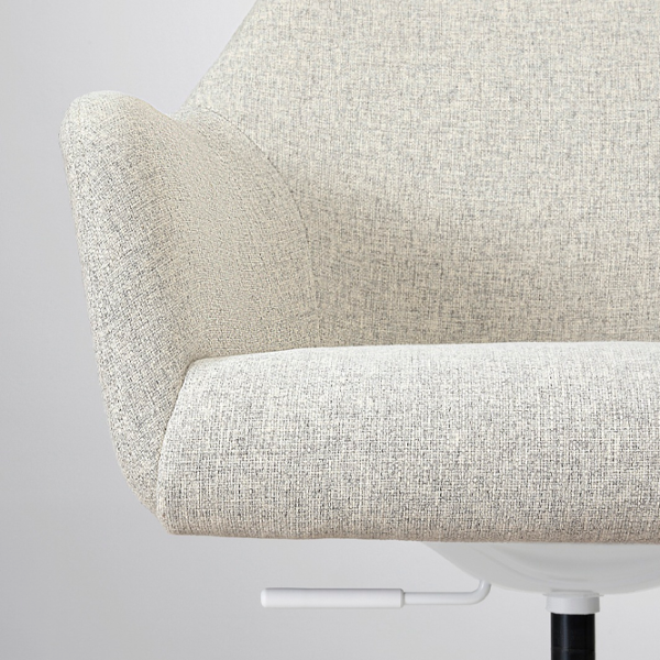 Fotoliu de birou Ikea Tossberg/Malskar Stofă/ Beige White photo 5