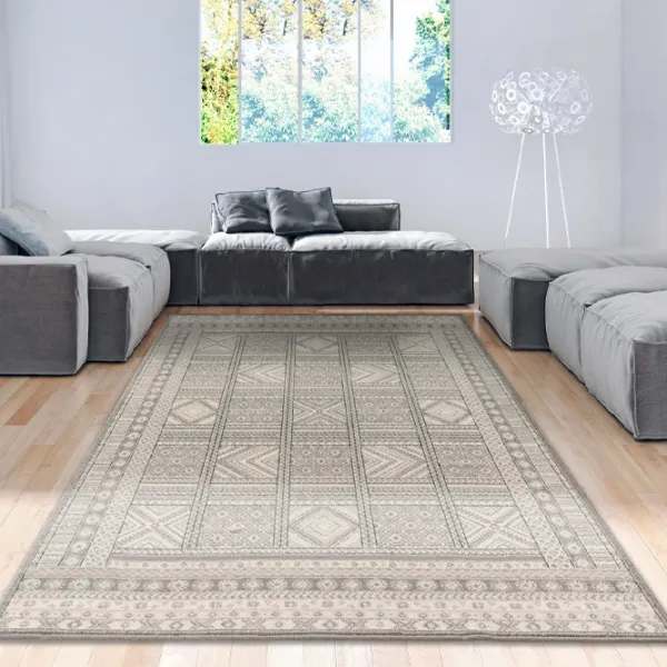 Covor Covoare Ungheni Prima Grey Beige / Lână photo 2