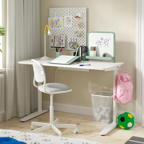 Masă de birou Ikea Relatera PAL/ White photo 5