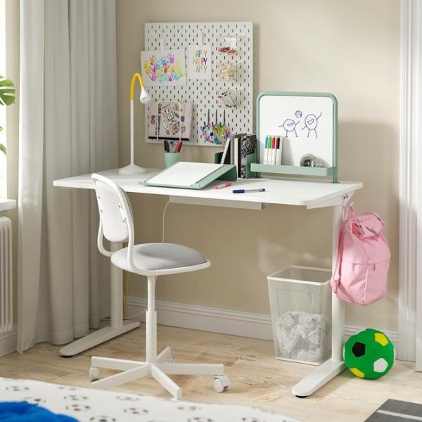 Masă de birou Ikea Relatera PAL/ White photo 5