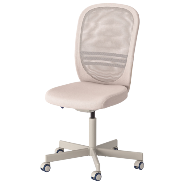 Fotoliu de birou Ikea Flintan Stofă/ Beige Gray photo 1