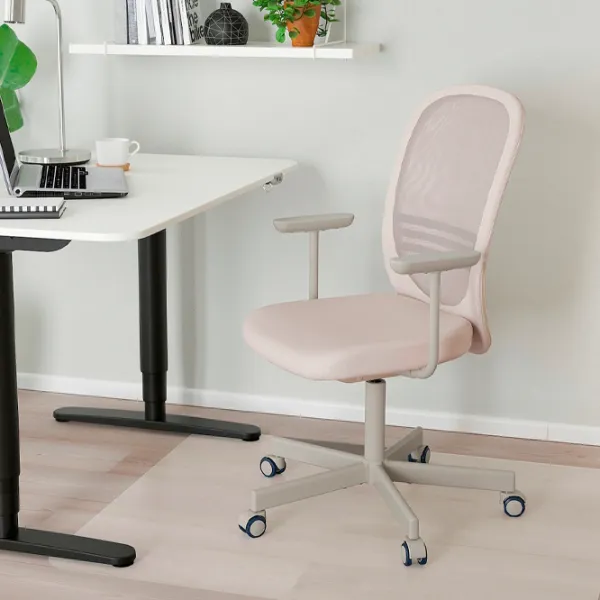 Fotoliu de birou Ikea Flintan Stofă/ Beige Gray photo 2