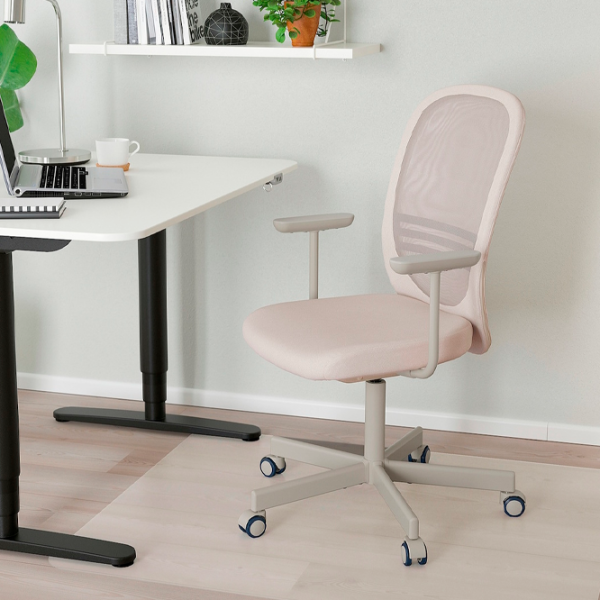 Fotoliu de birou Ikea Flintan Stofă/ Beige Gray photo 2