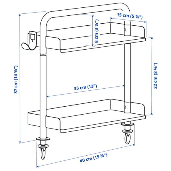 Masă de birou Ikea Relatera PAL/ White photo 3
