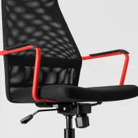Офисное кресло Ikea Huvudspelare Ткань/ Черный Red photo 2