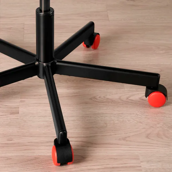 Fotoliu de birou Ikea Huvudspelare Stofă/ Black Red photo 3