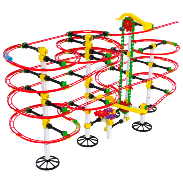 Трасса для шариков Quercetti Skyrail Ottovolante Elevator 6661  / / Желтый Красный photo 1 Трасса для шариков Quercetti Skyrail Ottovolante Elevator 6661  / / Желтый Красный photo 1
