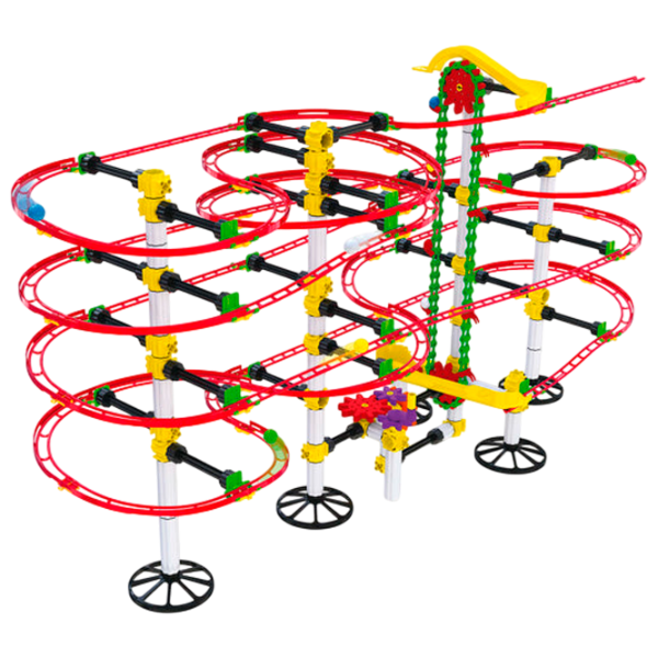 Трасса для шариков Quercetti Skyrail Ottovolante Elevator 6661  / / Желтый Красный photo 1 Трасса для шариков Quercetti Skyrail Ottovolante Elevator 6661  / / Желтый Красный photo 1