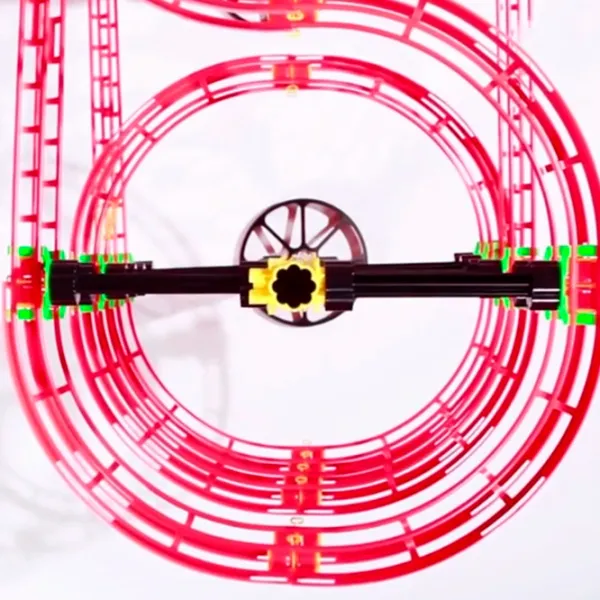 Трасса для шариков Quercetti Skyrail Ottovolante Elevator 6661  / / Желтый Красный photo 11 Трасса для шариков Quercetti Skyrail Ottovolante Elevator 6661  / / Желтый Красный photo 11