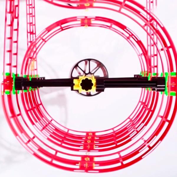 Трасса для шариков Quercetti Skyrail Ottovolante Elevator 6661  / / Желтый Красный photo 11 Трасса для шариков Quercetti Skyrail Ottovolante Elevator 6661  / / Желтый Красный photo 11