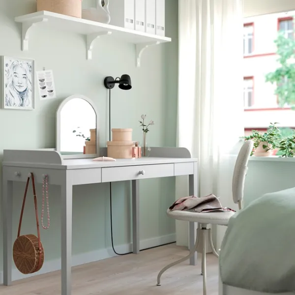 Masă de birou Ikea Smyga PAL/ Gray photo 4