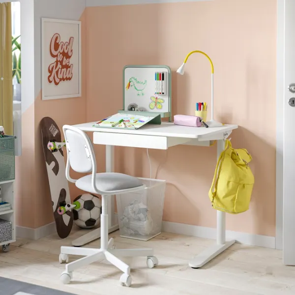 Masă de birou Ikea Relatera PAL/ White photo 4