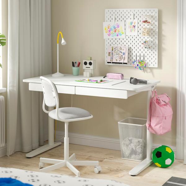 Masă de birou Ikea Relatera PAL/ White photo 5