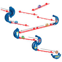 Трасса для шариков Quercetti XL Wall Mickey 6672  / / Синий Красный