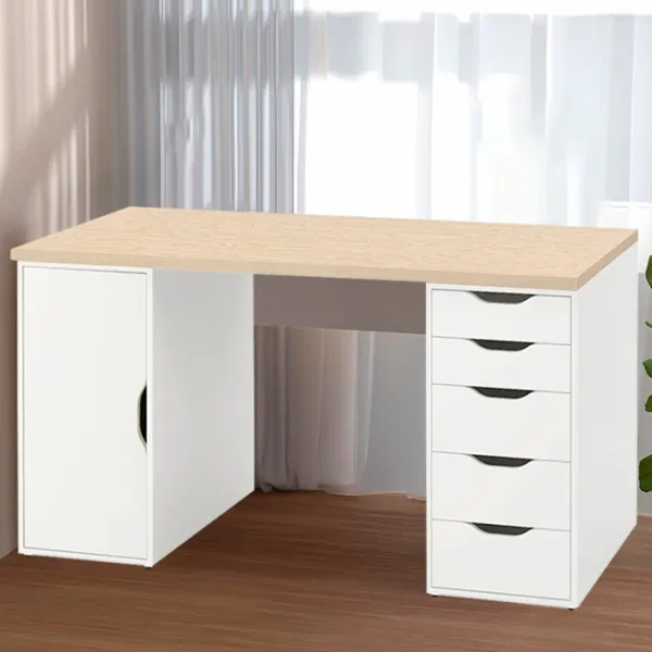 Masă de birou Ikea Mittcirkel/Alex PAL/ White photo 2