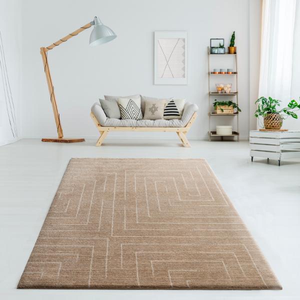 Ковер Covoare Ungheni Scandi Светло-коричневый / Фризе photo 2