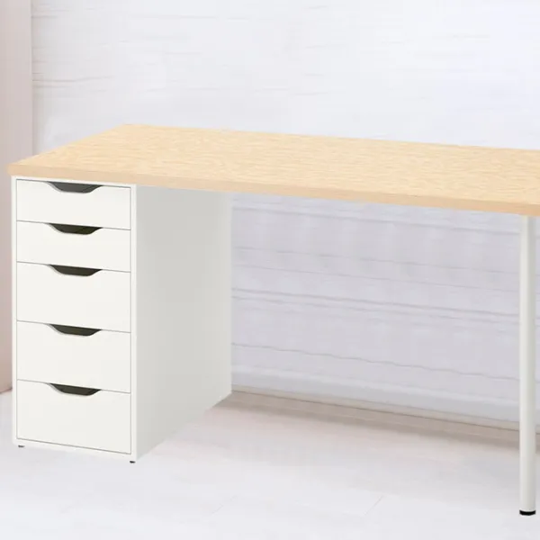 Офисный стол Ikea Mittcirkel/Alex ДСП/ Белый photo 2 Офисный стол Ikea Mittcirkel/Alex ДСП/ Белый photo 2