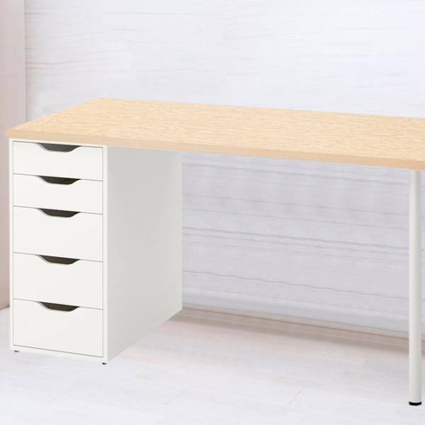 Офисный стол Ikea Mittcirkel/Alex ДСП/ Белый photo 2 Офисный стол Ikea Mittcirkel/Alex ДСП/ Белый photo 2