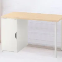 Офисный стол Ikea Mittcirkel/Alex ДСП/ Белый photo 2