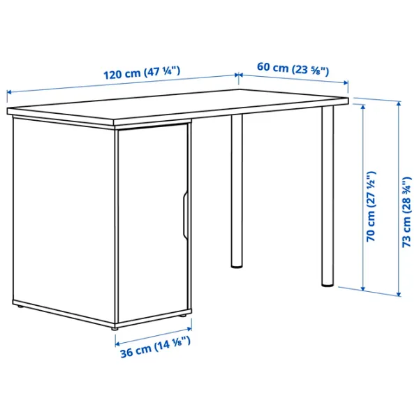 Офисный стол Ikea Mittcirkel/Alex ДСП/ Белый photo 3 Офисный стол Ikea Mittcirkel/Alex ДСП/ Белый photo 3
