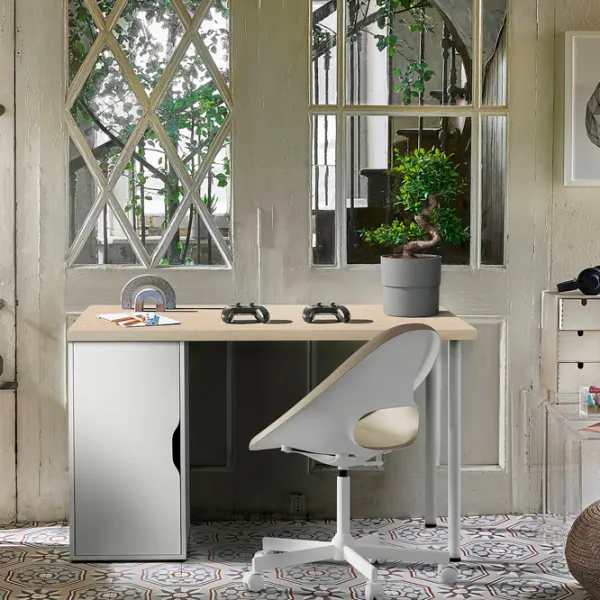 Офисный стол Ikea Mittcirkel/Alex ДСП/ Белый photo 7 Офисный стол Ikea Mittcirkel/Alex ДСП/ Белый photo 7