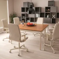 Fotoliu de birou Ikea Mullfjallet Stofă/ Beige photo 6