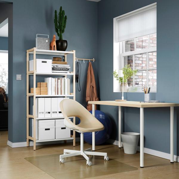 Masă de birou Ikea Mittcirkel/Adils PAL/ White photo 2 Masă de birou Ikea Mittcirkel/Adils PAL/ White photo 2