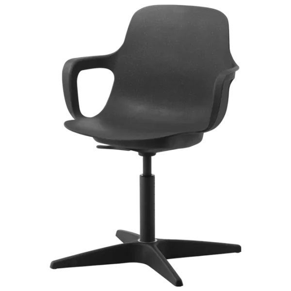 Fotoliu de birou Ikea Odger Plastic/ Black Antracit photo 1