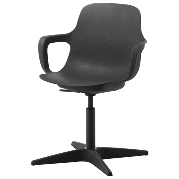 Fotoliu de birou Ikea Odger Plastic/ Black Antracit photo 1
