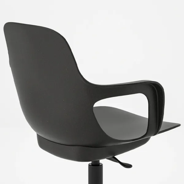 Fotoliu de birou Ikea Odger Plastic/ Black Antracit photo 2