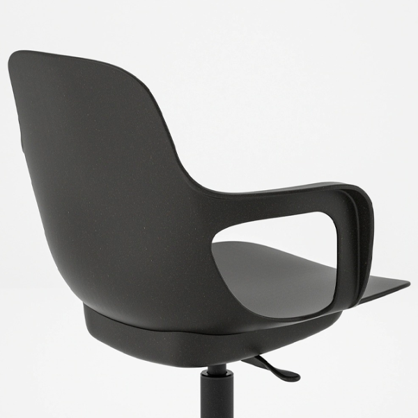Fotoliu de birou Ikea Odger Plastic/ Black Antracit photo 2