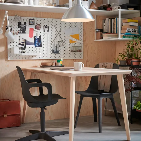 Fotoliu de birou Ikea Odger Plastic/ Black Antracit photo 5